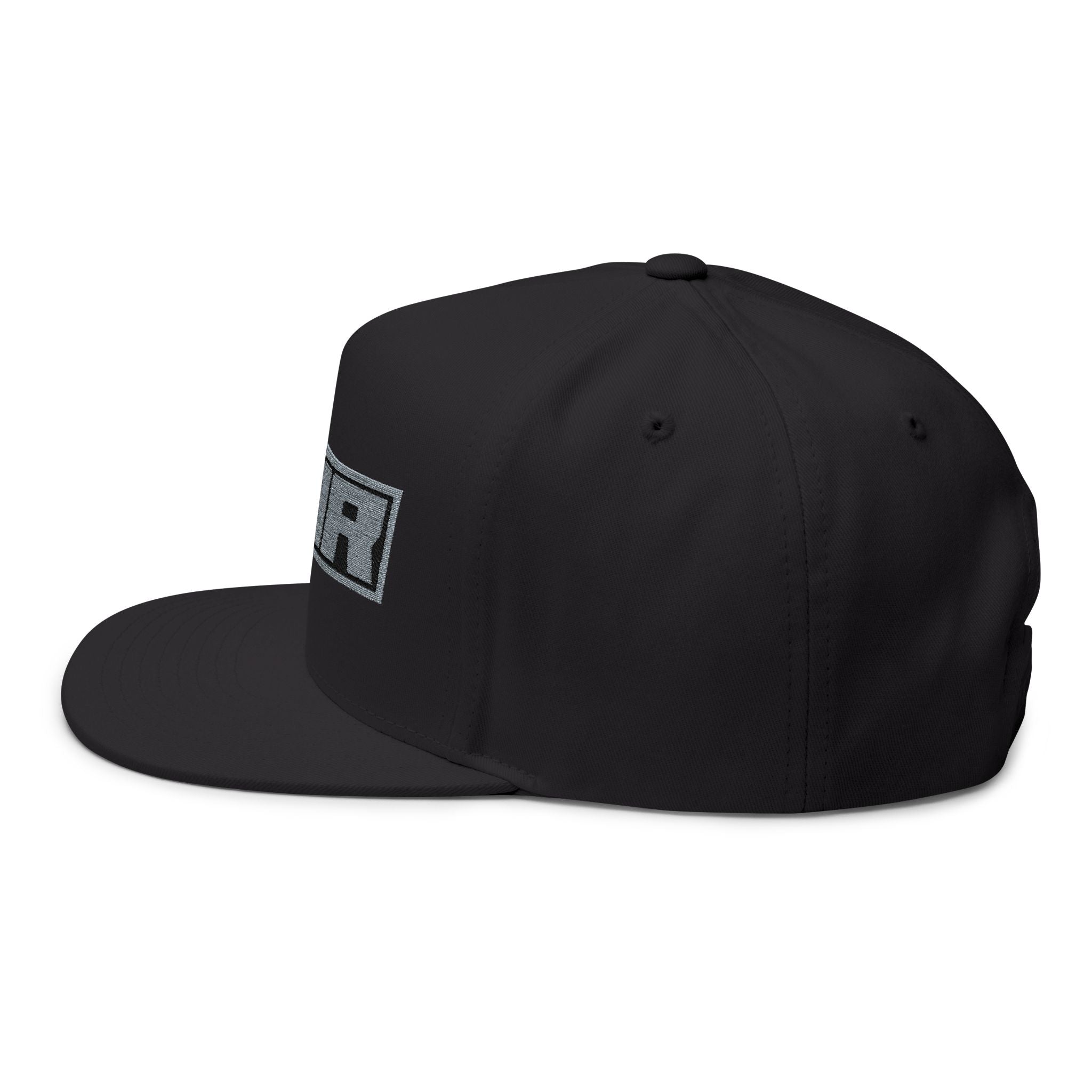 AHA Teal Logo Flat Bill Cap — Embroidered Snapback Hat