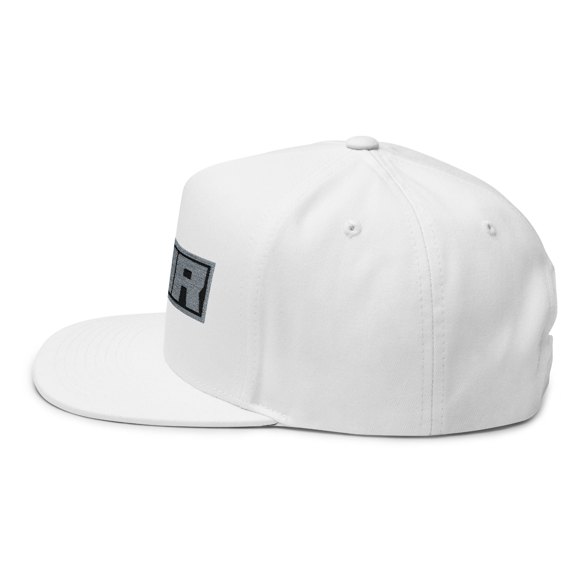 AHA Teal Logo Flat Bill Cap — Embroidered Snapback Hat