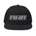 AHA Teal Logo Flat Bill Cap — Embroidered Snapback Hat